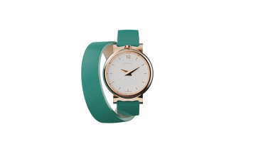 XS - CASE PINK - DIAL WHITE - 2 BR SAF GREEN - LUGS PINK