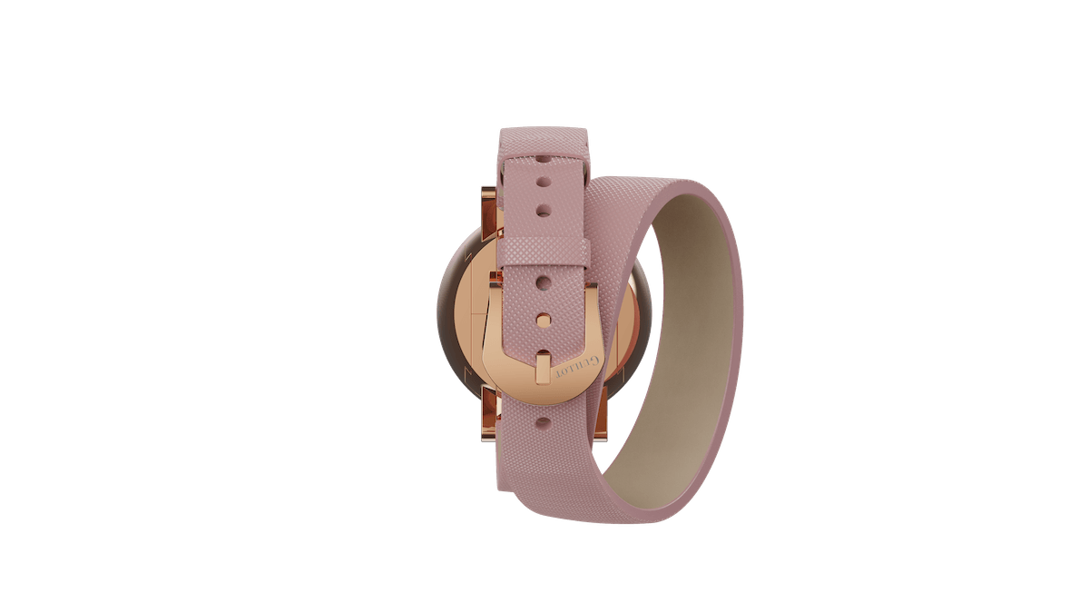 XS - CASE PINK - DIAL WHITE - 2 BR SAF NUDE - LUGS PINK